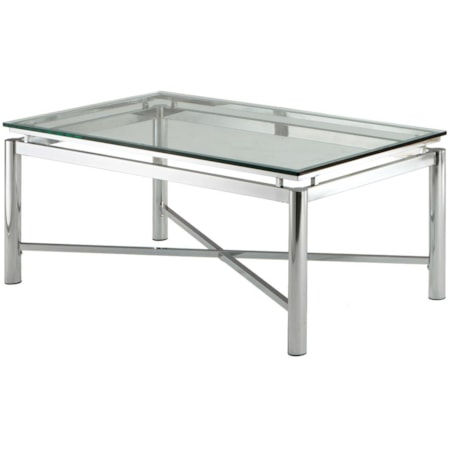 Glass Top Cocktail Table